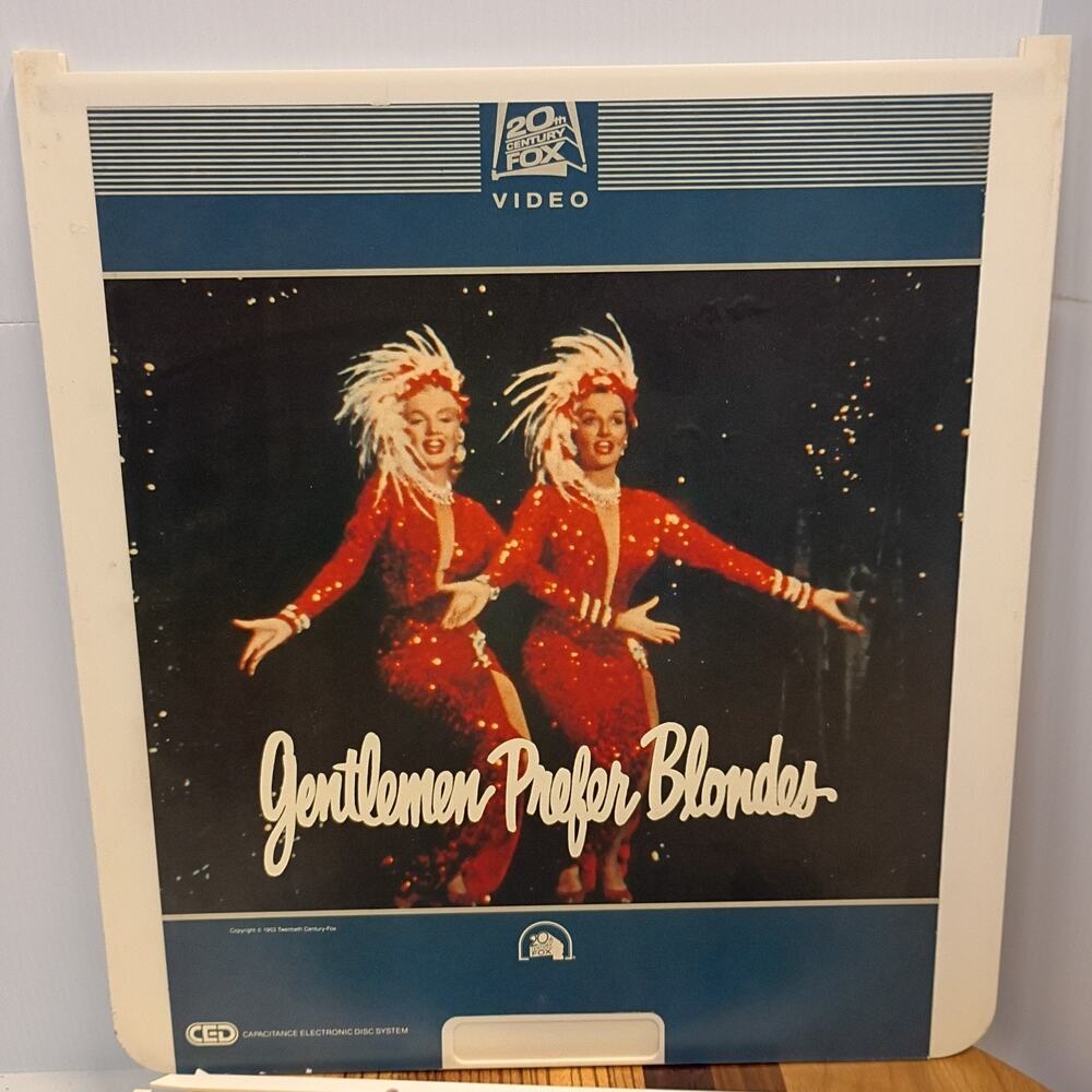 Gentlemen Prefer Blondes - Marilyn Monroe - RCA SelectaVision CED Video Disc